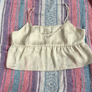 Wilfred by Aritzia white satin camisole